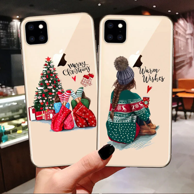 Модный силиконовый чехол Queen Boss Mom Baby для iPhone 6S 7 8 Plus X XS Max XR Рождественский из ТПУ