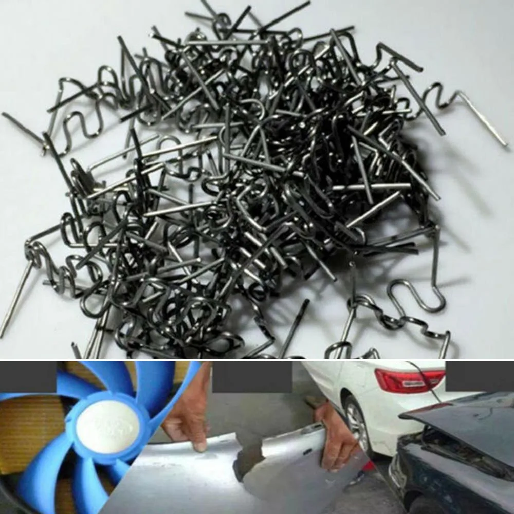 

400pcs/Set Staples Wave Hot Stapler Welder Tool Damaged Bumper Repair Kit