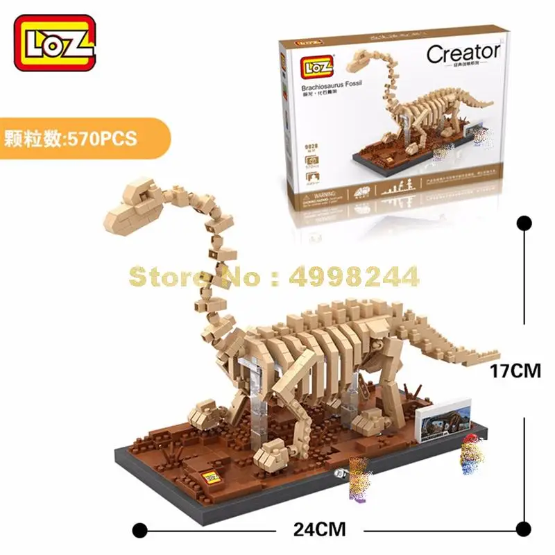 Динозавр fossil тираннозавр рекс Велоцираптор Трицератопс череп Юрского периода Скелет строительный блок 8 фигурок Кирпичи Игрушка