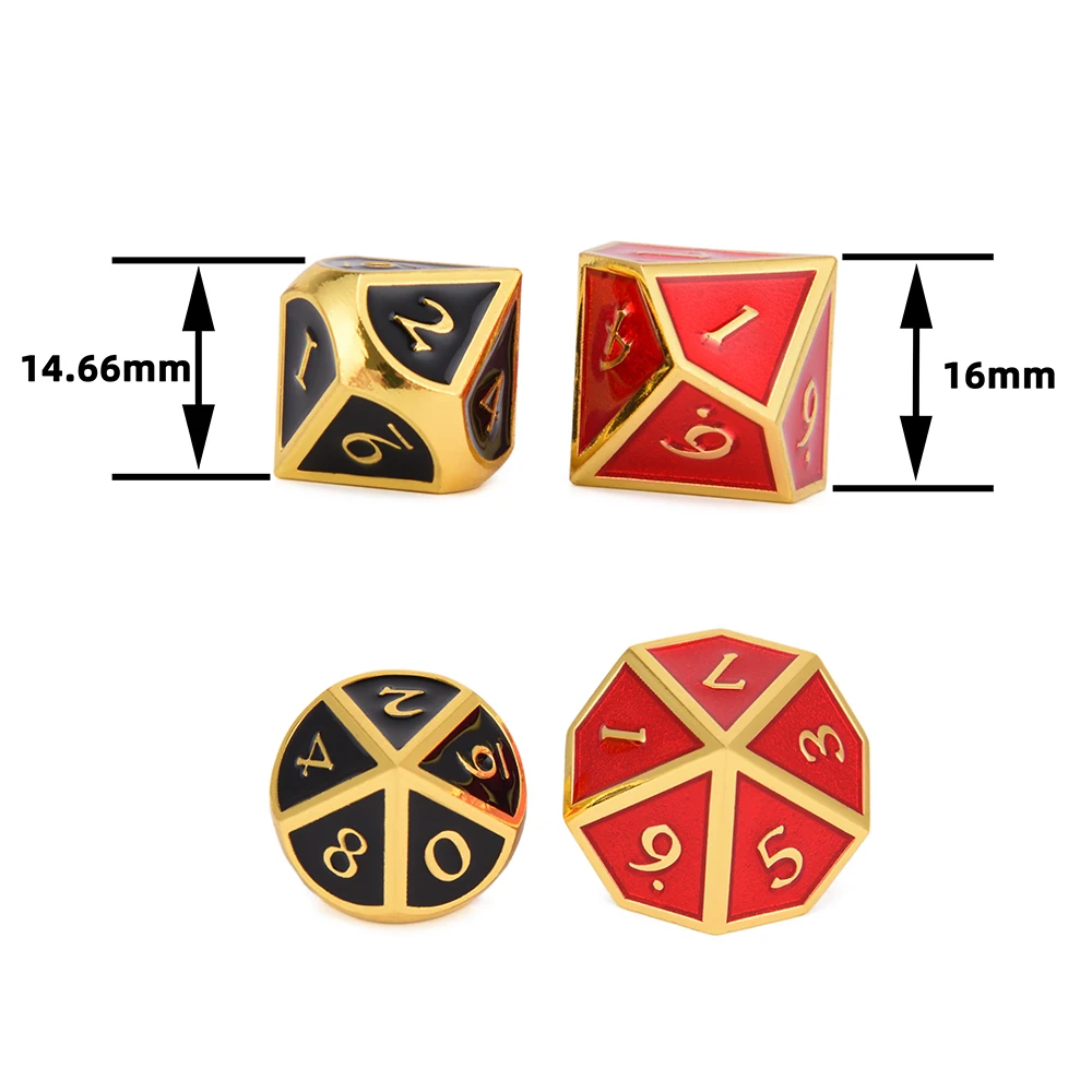 Набор металлических игральных костей D10 для настольной игры Мир темноты вампира