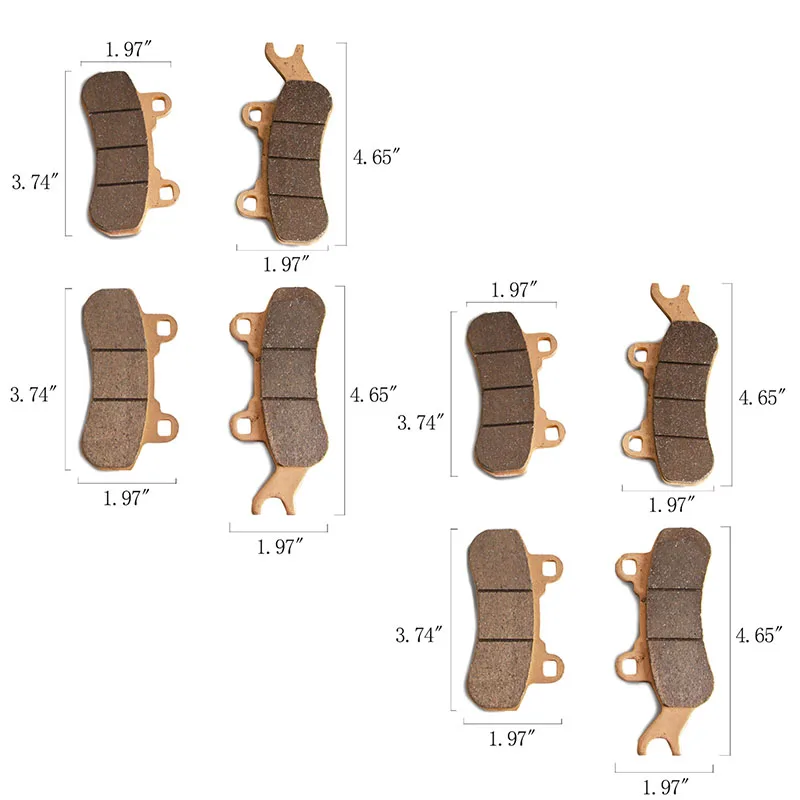 Колодки тормозные передние и задние для Can-Am Maverick X3 4x4 MAX XDS DPS 20172018 2019 гоночный