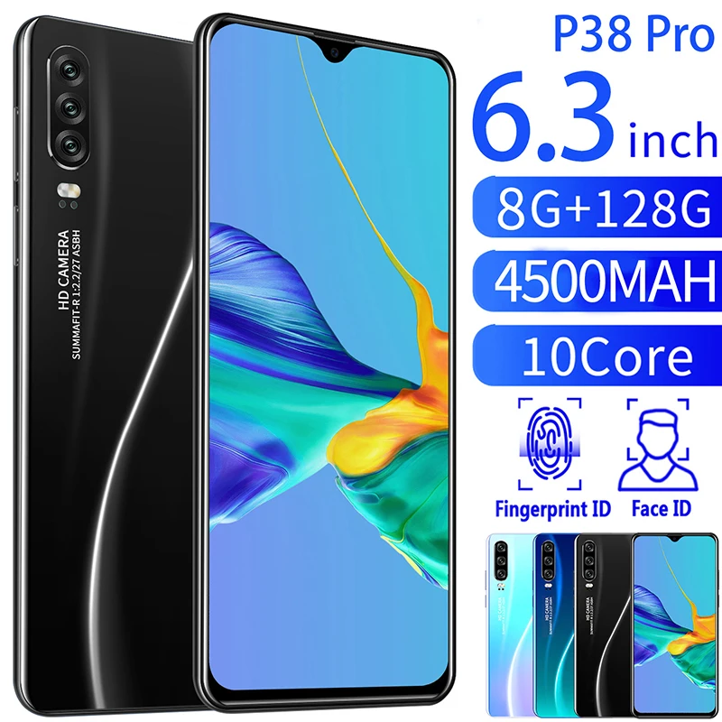 Смартфон с четырехъядерным процессором Android 4080 мАч 8 ГБ + 128 тройная камера 3G