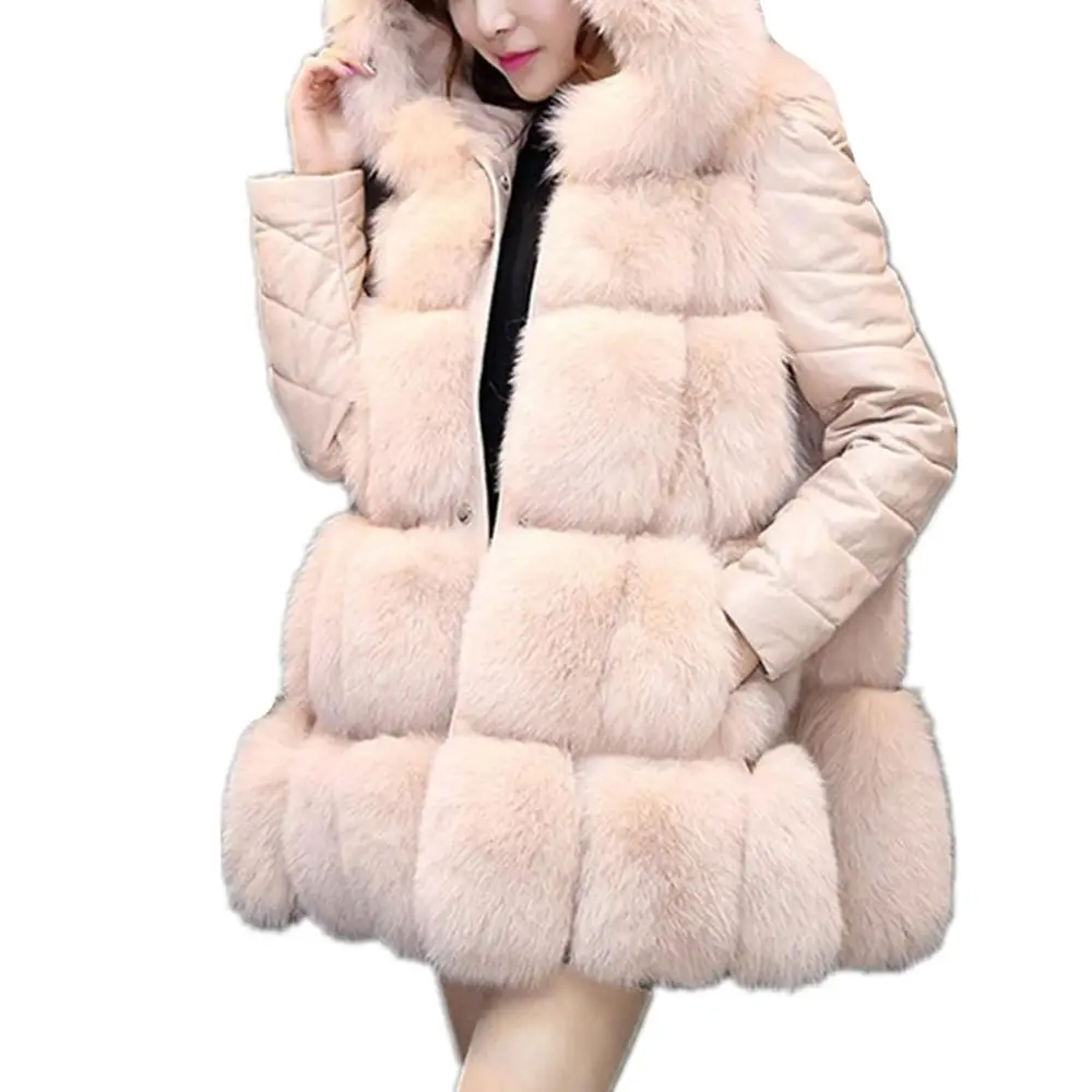 Женское зимнее пальто верхняя одежда из искусственной кожи съемные рукава