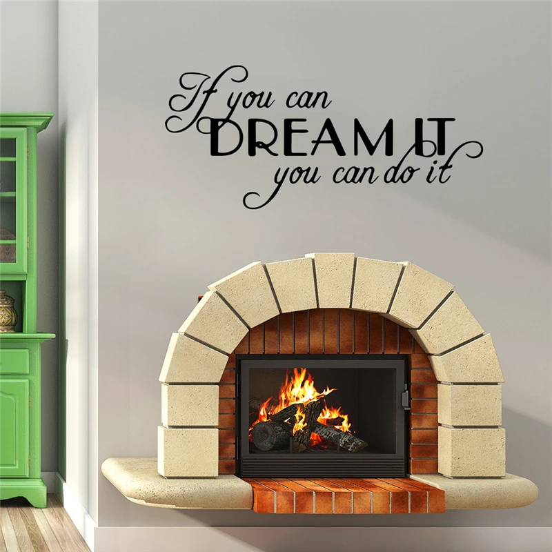 Вдохновляющее Наклейка Настенная Слова украшение для комнаты в эстетике