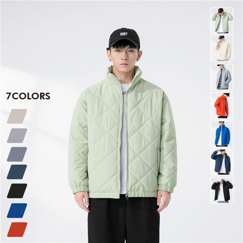 

Winter Casual Thicken Warm Parkas Male 2021 New Cotton Coats Hip Hop High Street Couple All-match Stand Collar Puffer Jacket 5XL