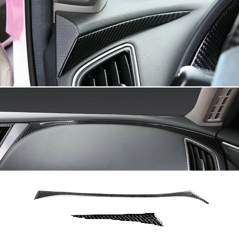 

Fit For Infiniti Q50 Q60 2014-2020 Carbon Fiber Interior Console Dashboard Strip Trim Sticker