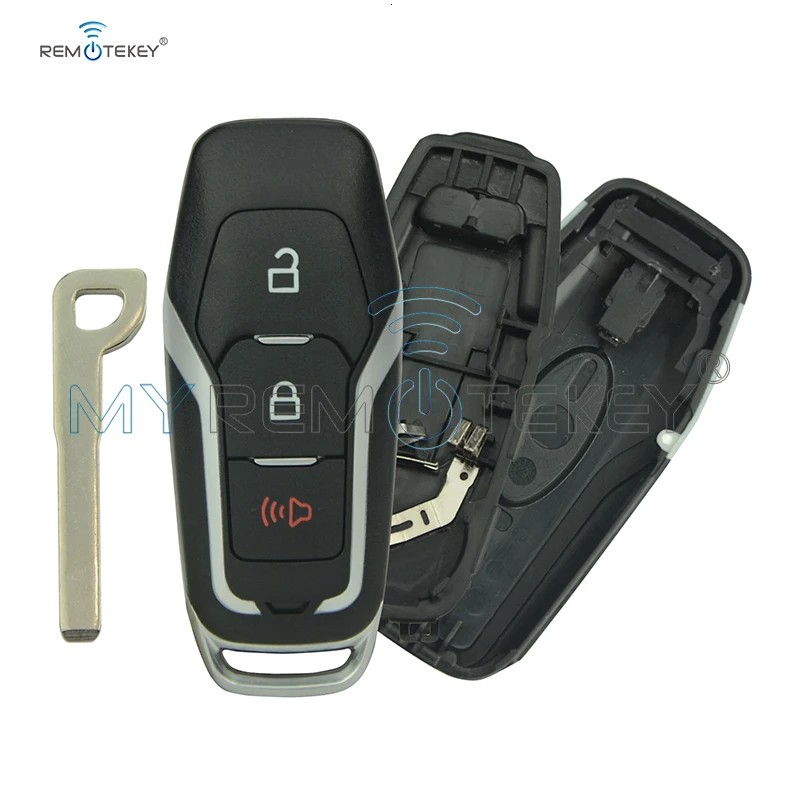 Remtekey 2 шт 4 кнопки для Ford Fusion Explorer Edge Escape Mustang M3N-A2C31243800 164-R8109 Замена смарт-ключа оболочки