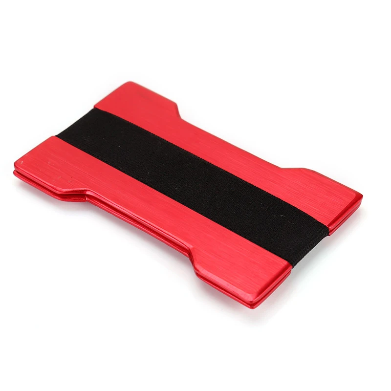 Повседневный металлический держатель для кредитных карт мужской кошелек с Rfid