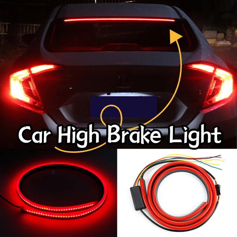 Автомобильный дополнительный стоп светильник плавающая Светодиодная лента