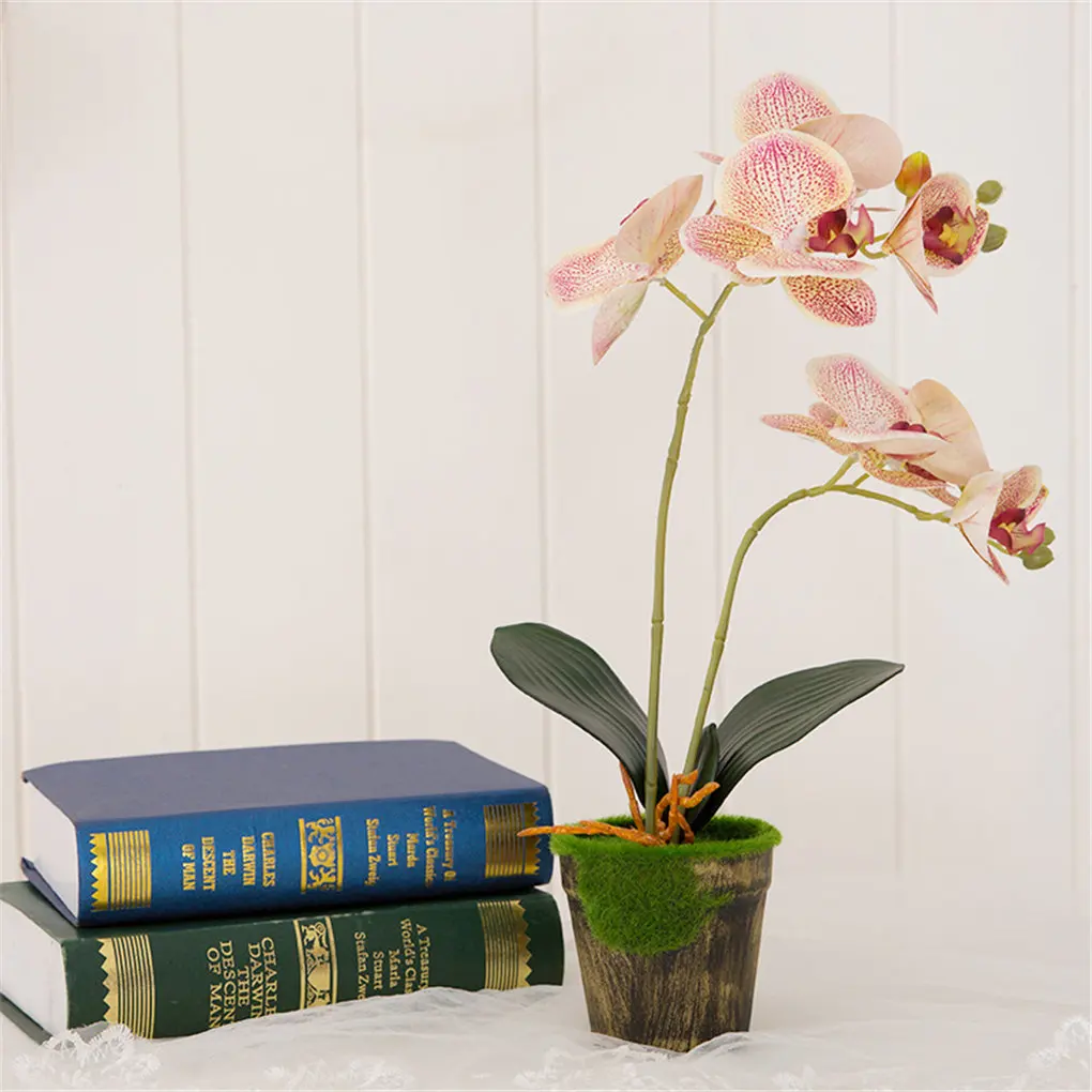 Искусственное растение фаленопсис имитация ткани цветок украшение для вечерние