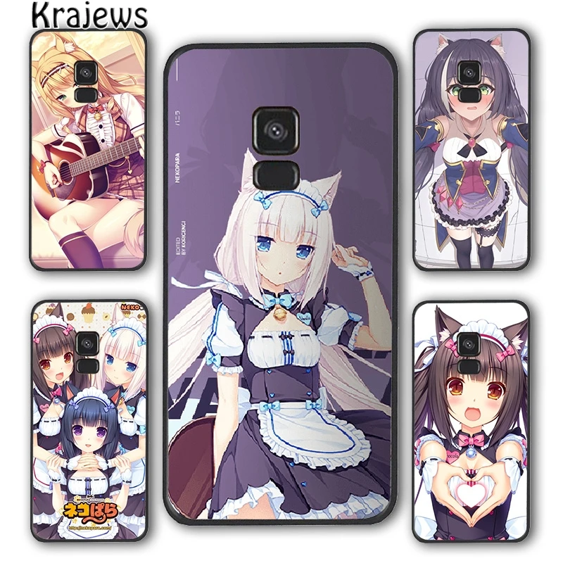 Аниме чехол для телефона krajew NEKOPARA Samsung Galaxy S5 S6 S7 edge S8 S9 S10 E lite S20 plus ultra Note|Бамперы| |