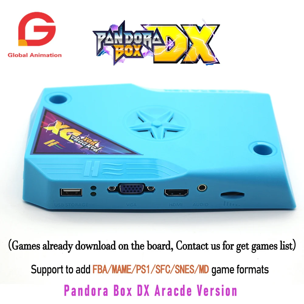 Pandora Box DX-placa jamma arcade 2992 en 1, hdmi, vga, cga, crt, línea de escaneo, puede agregar FBA, MAME, PS1, SFC, SNES, FC, MD, juego 3d tekken