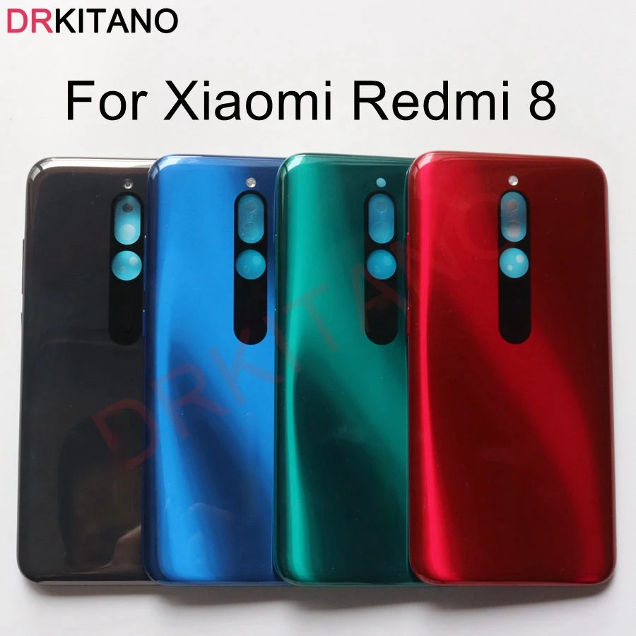 

Original Back Cover for Xiaomi Redmi 8 Back Battery Cover Rear Door Housing Case+Powe Volume Buttons With Side Buttons Replace