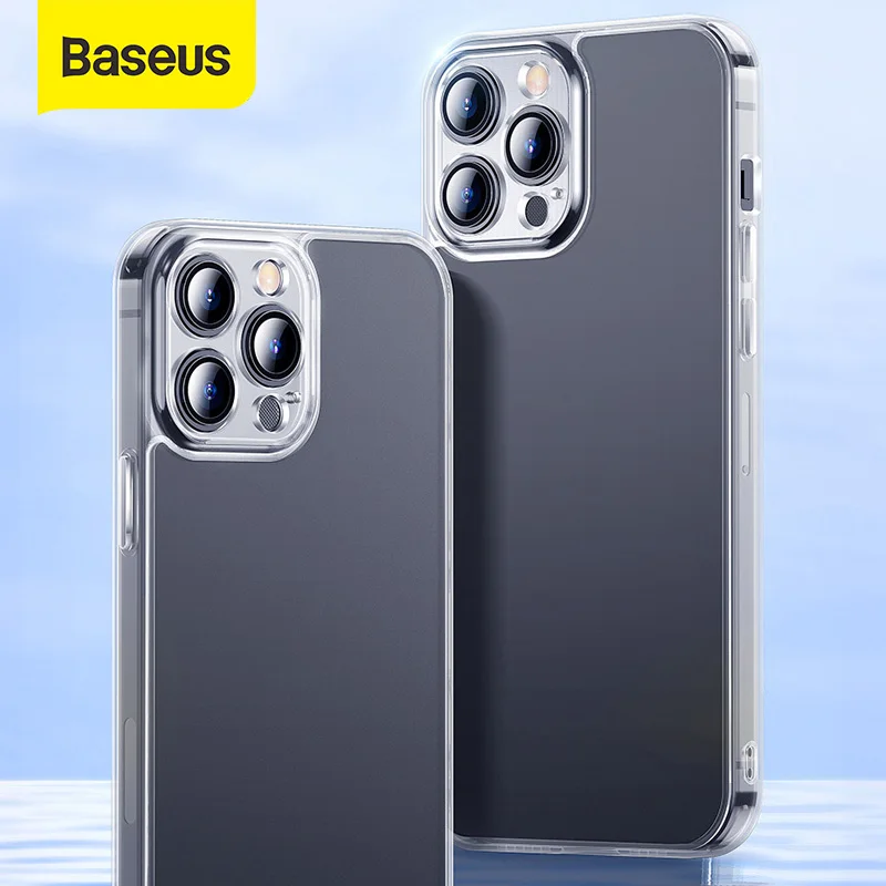 

Baseus Frosted Protective Case Phone Case For iPhone 13 13 Pro Max Back Case Case Full Lens Protection Transparent Cover Phone