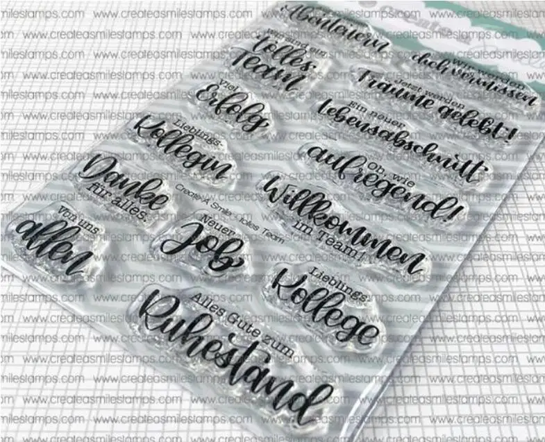 

Немецкий прозрачный силиконовый штамп/печать для DIY скрапбукинга/альбома декоративные прозрачные штампы листы A178