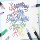 Новый 12 шт.компл. двойная линия ручка металлик Цвет Magic контурных ручек блеск для рисования Рисование школьные товары для рукоделия