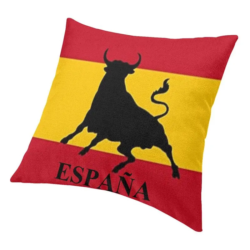 Наволочка с испанским флагом быка 40x40 см Espana Испания бархатная симпатичная
