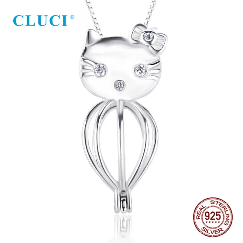 Женский кулон клетка из серебра 925 пробы с жемчугом|pendant charms|pendant 925pendant sterling |
