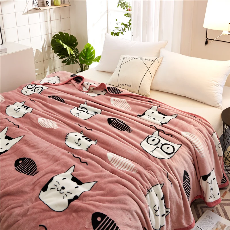 Мультфильм Стёганые Одеяла Твин Полный Королева кошка одеяла роскошные мягкие
