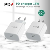 18w pd type c fast charger for apple iphone 12 11 8 plus xr xs max genuine power mobile phone quick chagrer us uk eu au adapte