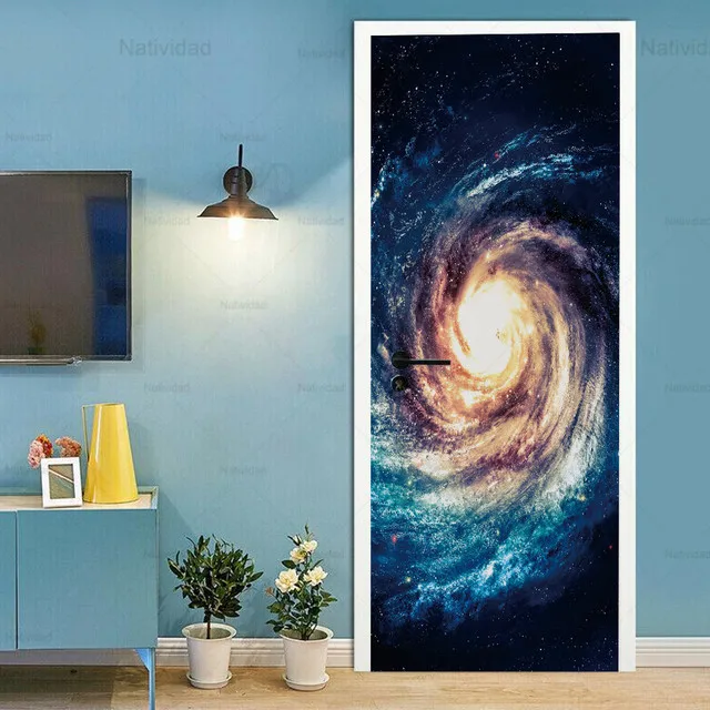 

Дверные наклейки, Арт, дверные наклейки, водонепроницаемый клей, пейзаж, сцена, ванная комната, настенное украшение, подходит для различных ...