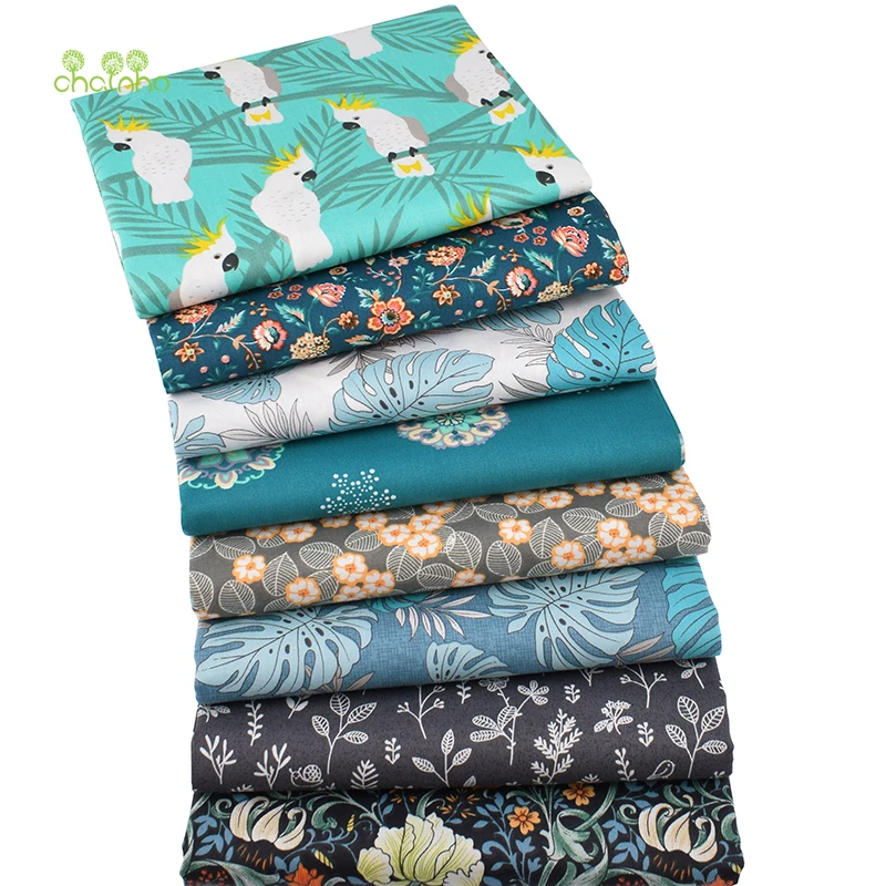 Jungle Parrot Cartoon Series Twill Cotton Fabric for DIY Sewing, Quilting, Baby & Children's Bedding Material image 2