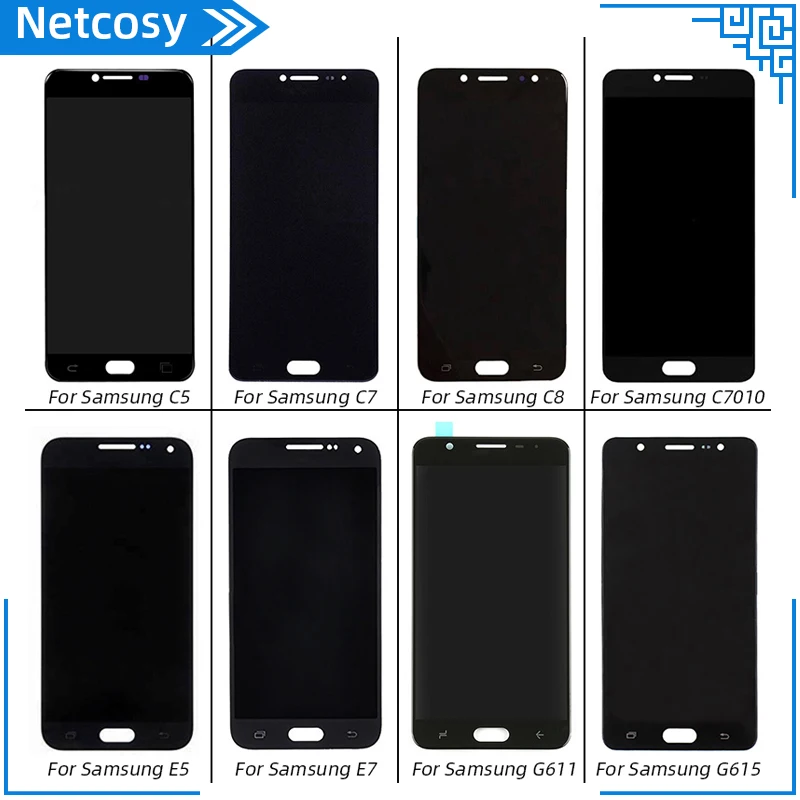 Для samsung Galaxy C5 C7 C8 C7010 E5 E7 G611 G615 ЖК-дисплей+ сенсорный экран дигитайзер ЖК-сборка