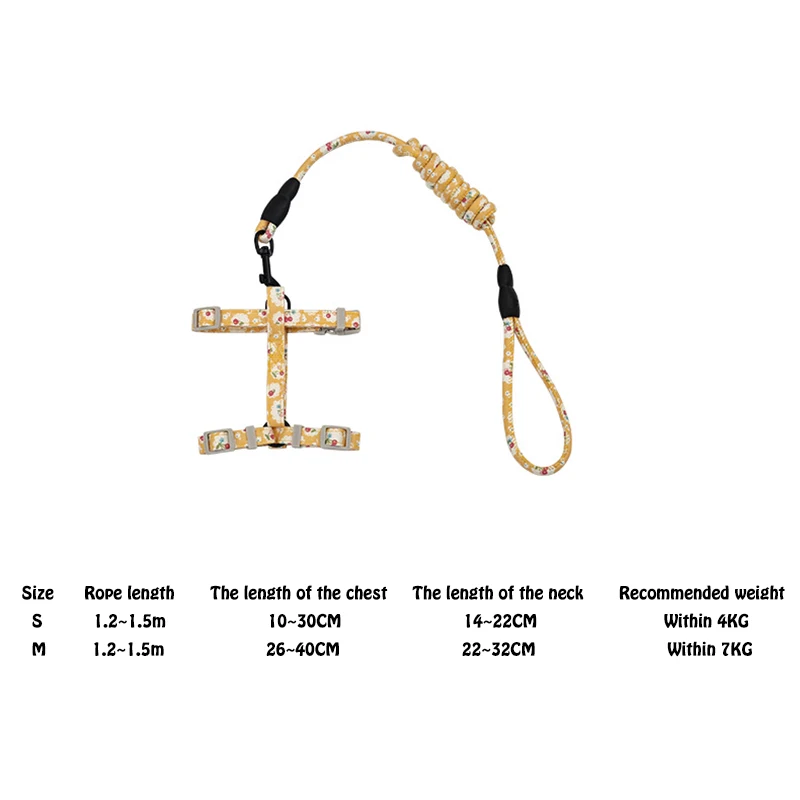 

Spring and Summer New Pet Cat Traction Rope Vest-style Chest Harness Outdoor Cat Traction Rope