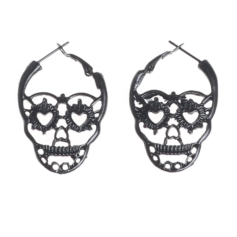 

Punk Halloween Grimace Earrings Vintage Skull Long Drop Earrings for Women Skeleton Earings Party Jewelry Favors