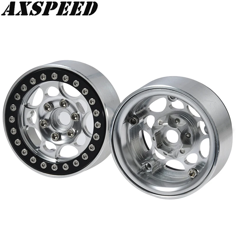 

AXSPEED металлический 1,9 "Beadlock колесный обод ступицы колеса для 1/10 RC Rock Crawler Axial SCX10 CC01 Wraith D90 TRX-4