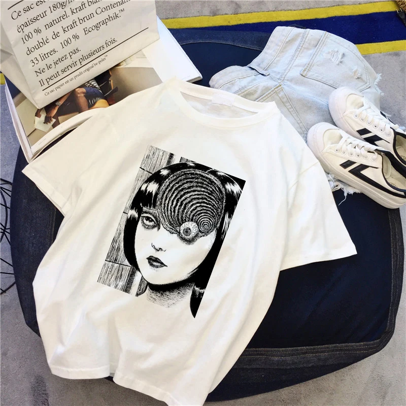 Женская футболка с круглым вырезом Dark personality BF летняя рубашка японским