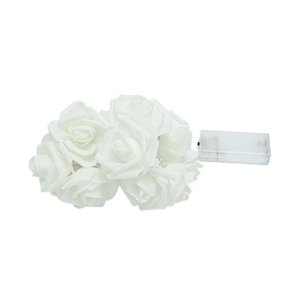 

Hot10/20/40 LED Pink Rose Flower Christmas Lights Holiday String Lights Battery Operated Valentine Wedding Party Decoration Lamp