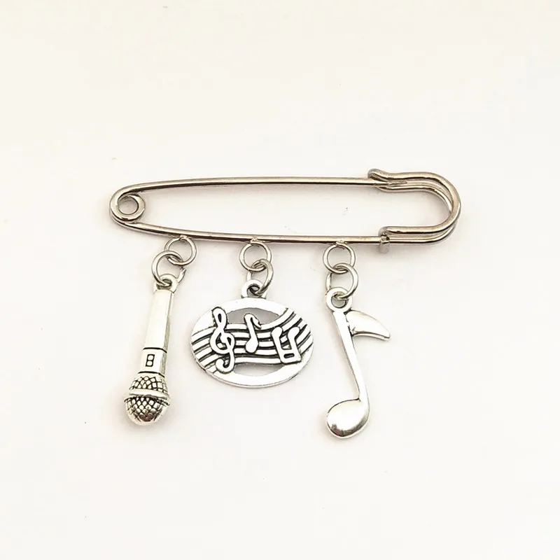 Ювелирные изделия в виде музыкальных нот винтажные броши для музыки булавки