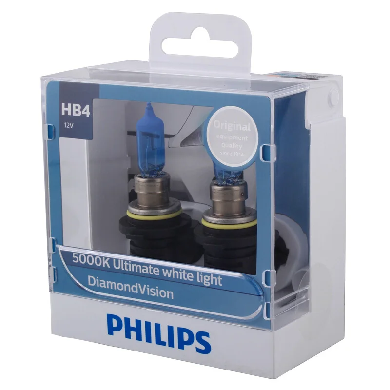 Лампы галогенные Philips HB4 9006 12 в 55 вт 5000 к 100% к|Лампы для автомобильных фар