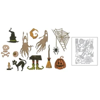 2020 new halloween background metal cutting dies ghost and skull die cut scrapbooking for craft card paper making no stamps sets