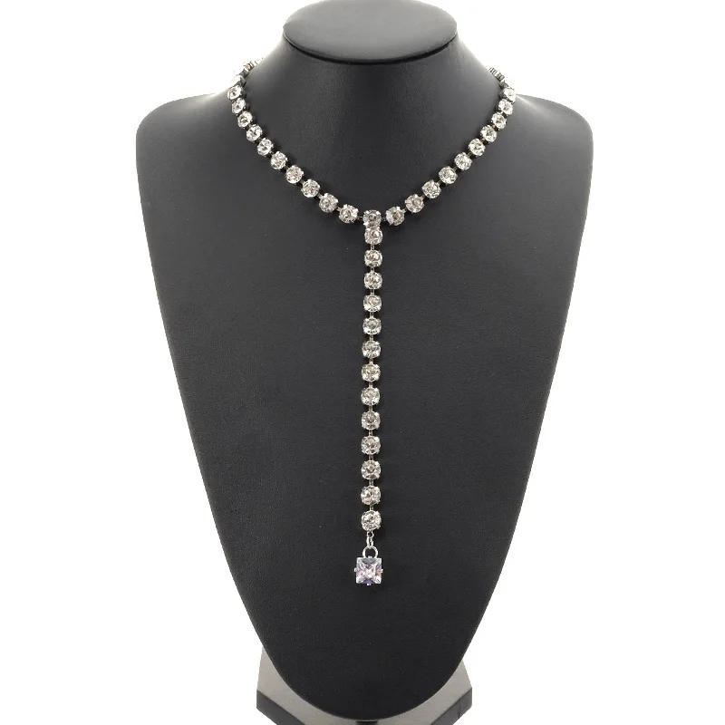 

All Seasons Women Chic Trendy Bling AAA Zircon Crystal Choker Necklace Fashion Wedding Bridal Jewelry