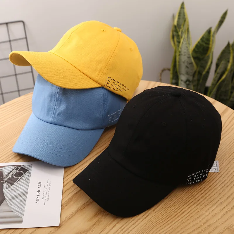 

Wholesale Women Korean Pop Baseball Cap Women Fashion Cap Men Spring And Autumn Embroidery Designs Street Adjustable Sun Hats