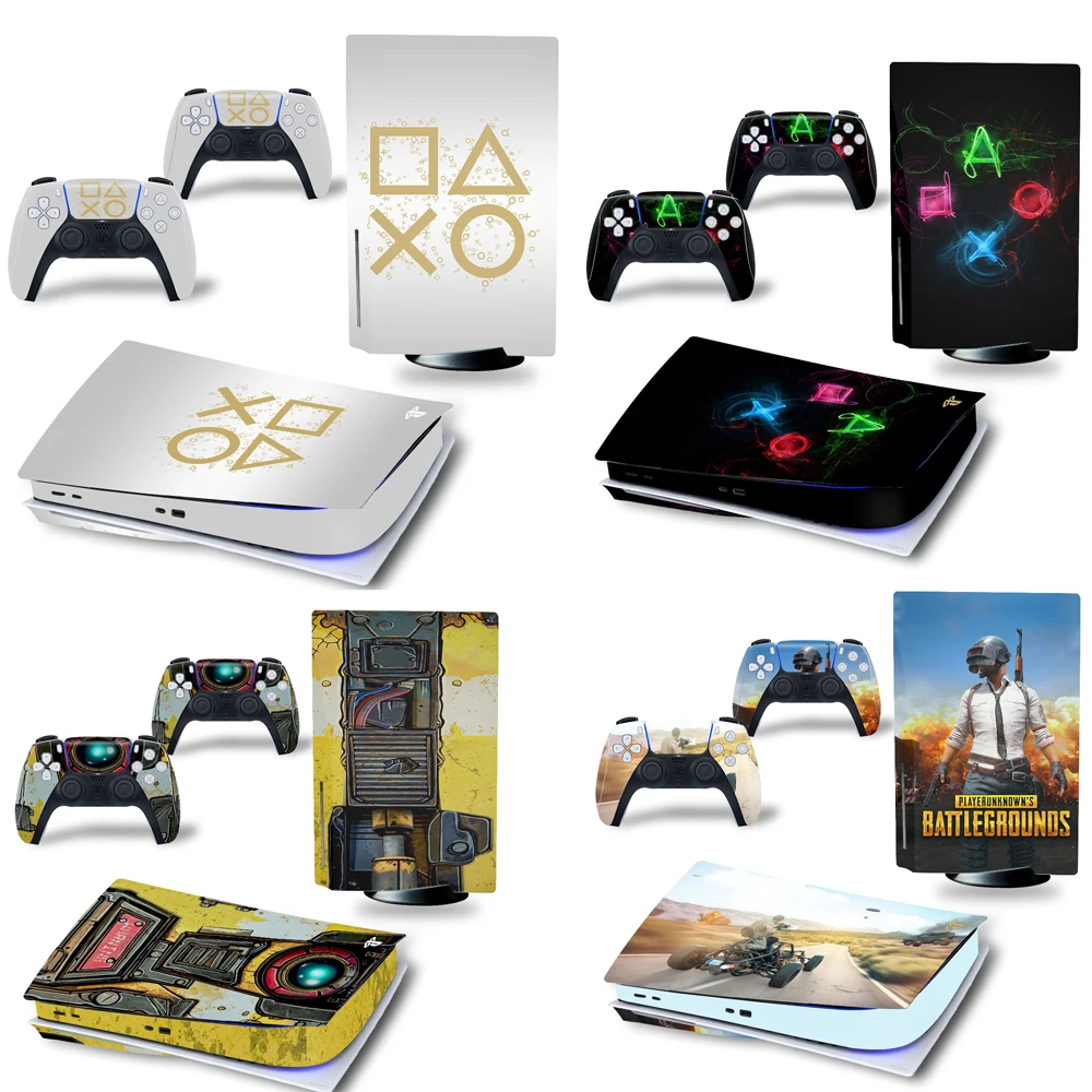 

for PS5 Skin Sticker New Design Decal Cover for Playtation 5 Console and 2 Controllers PS5 Standard Disk Skin Sticker