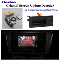 car rear view backup camera for vw magotan passat reverse parking cam full hd ccd decoder