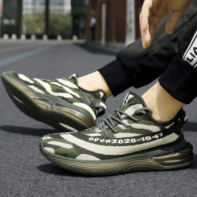 Спортивная обувь для мужчин дышащая из сетчатого материала мужская спортивная