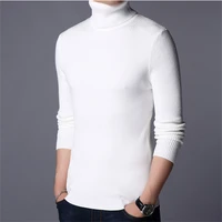 mens sweaters autumn winter thick warm pullover men knitted cashmere wool sweater men heavy turtleneck jumper
