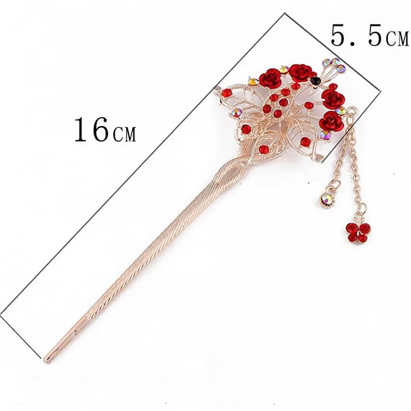 Ретро Стиль Китайский Классическая шпилька для волос женский Hanfu украшения