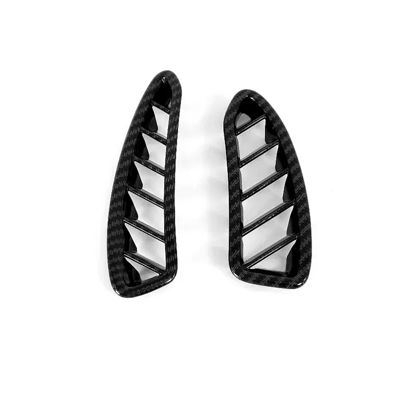 

Аксессуары для стайлинга салона автомобиля для Hyundai Sonata 2020 2021 ABS углеродное волокно Передняя Верхняя Крышка вентиляционного отверстия декоративная отделка