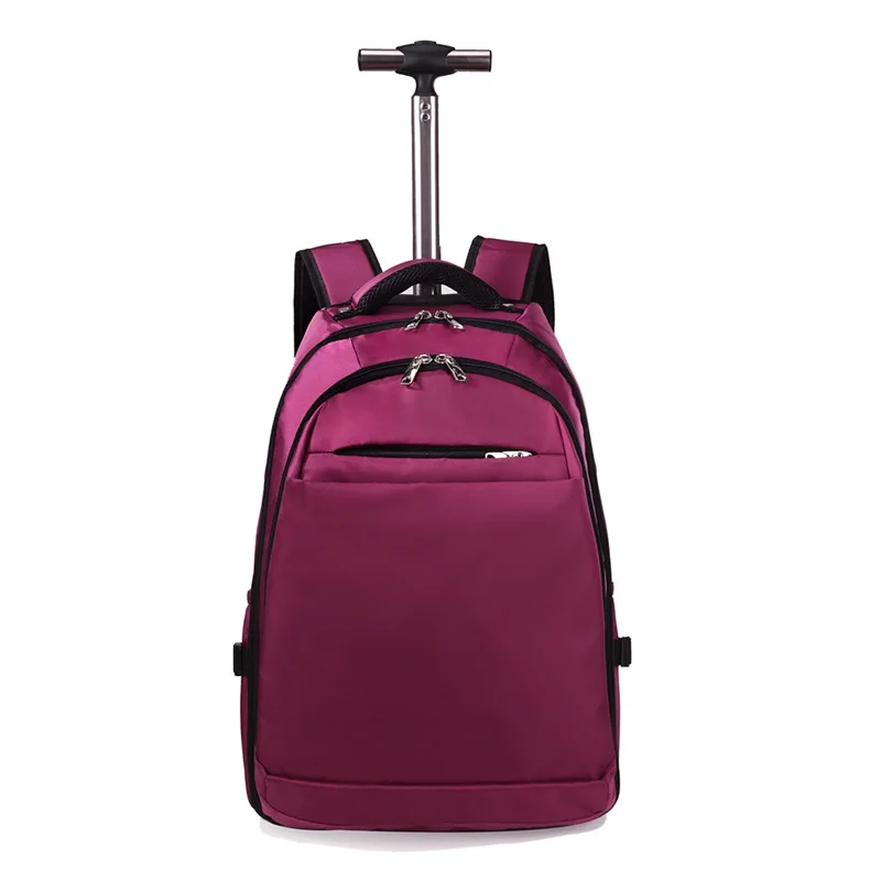 

Backpack Solid Color Oxford Cloth Boarding Travel Bag Trolley Luggage 20 Inch Business Computer Backpack Travel Case
