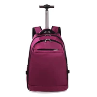 backpack solid color oxford cloth boarding travel bag trolley luggage 20 inch business computer backpack travel case