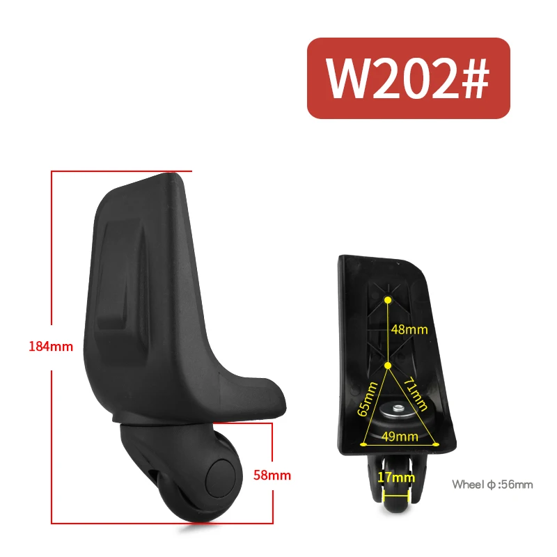 Travel Luggage Casters Wheels Repair Luggage Wheel Accessories Replacement New Luggage Black Wheels Cloth Box Accessories Caster