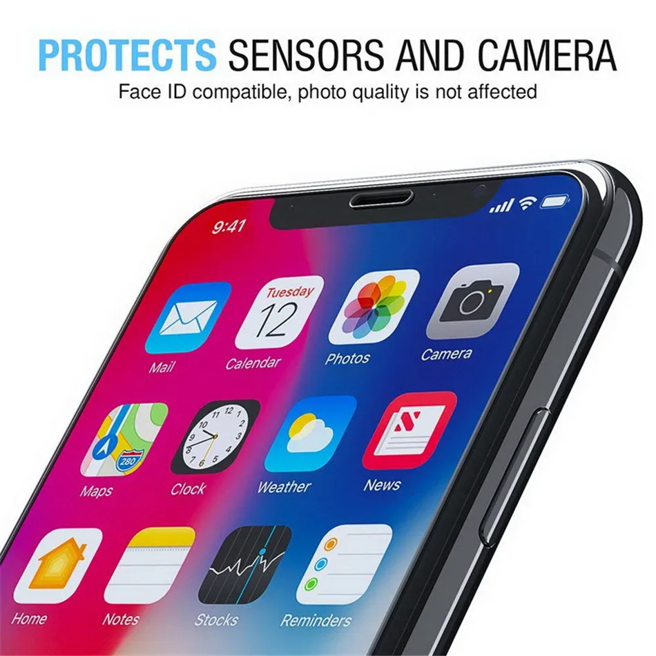 10 шт. защита для экрана из закаленного стекла iPhone 12 11 Pro Max 6 6s 7 8 плюс 5 5s Защитная