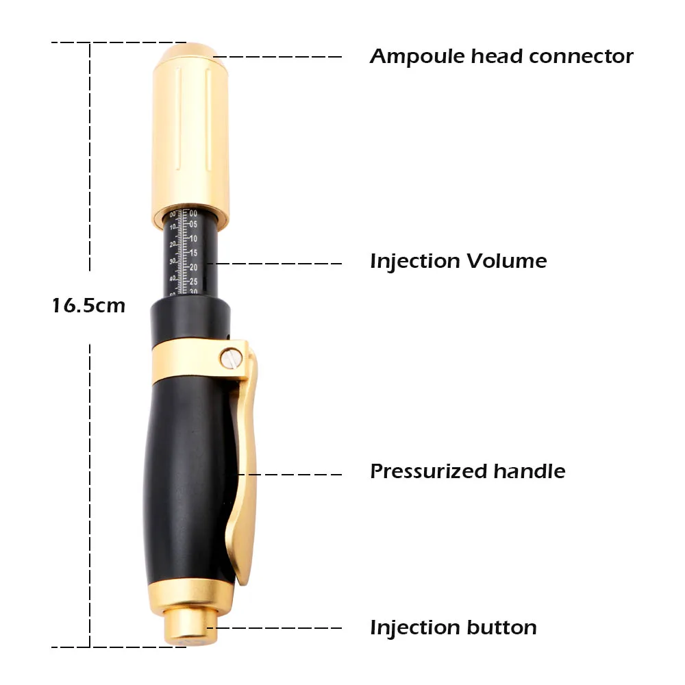 

0.3&0.5 Ml Hyaluron Pen 2 In 1 Hyaluron Pen Hyaluronic Acid Syringe Atomizer for Lip Thickening Anti-Aging Wrinkle Tool Beauty