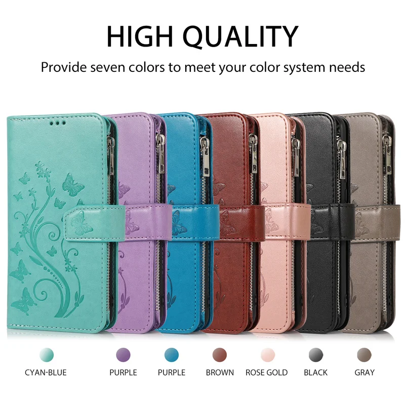 Кожаный кошелек P40 Pro для Huawei P20 P30 Mate 20 Y6 Y7 2019 P Smart Plus 2020 Honor 8A Flip Stand Holder Phone Coque.