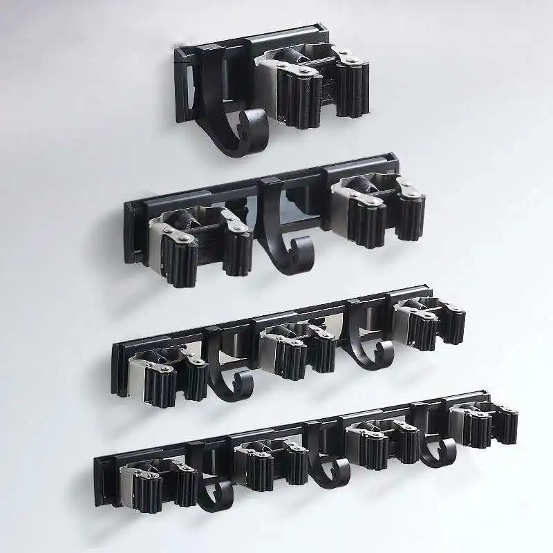 Алюминиевый настенный держатель для швабры вешалка щетки и метлы хранения